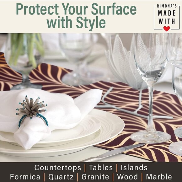 Thermo Heat Resistant Table Runner and Trivet for Hot Dishes   Waterproof Hot Pl - Picture 5 of 8